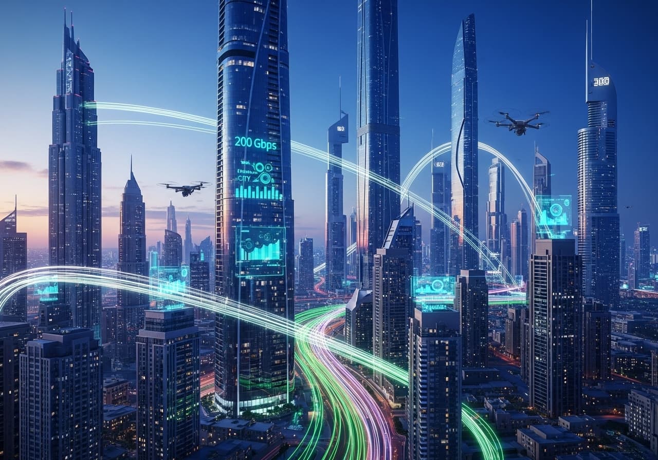 e& Unveils 200 Gbps Internet in the UAE; A Network Speed Twenty Times Faster Than Today's Best Fiber