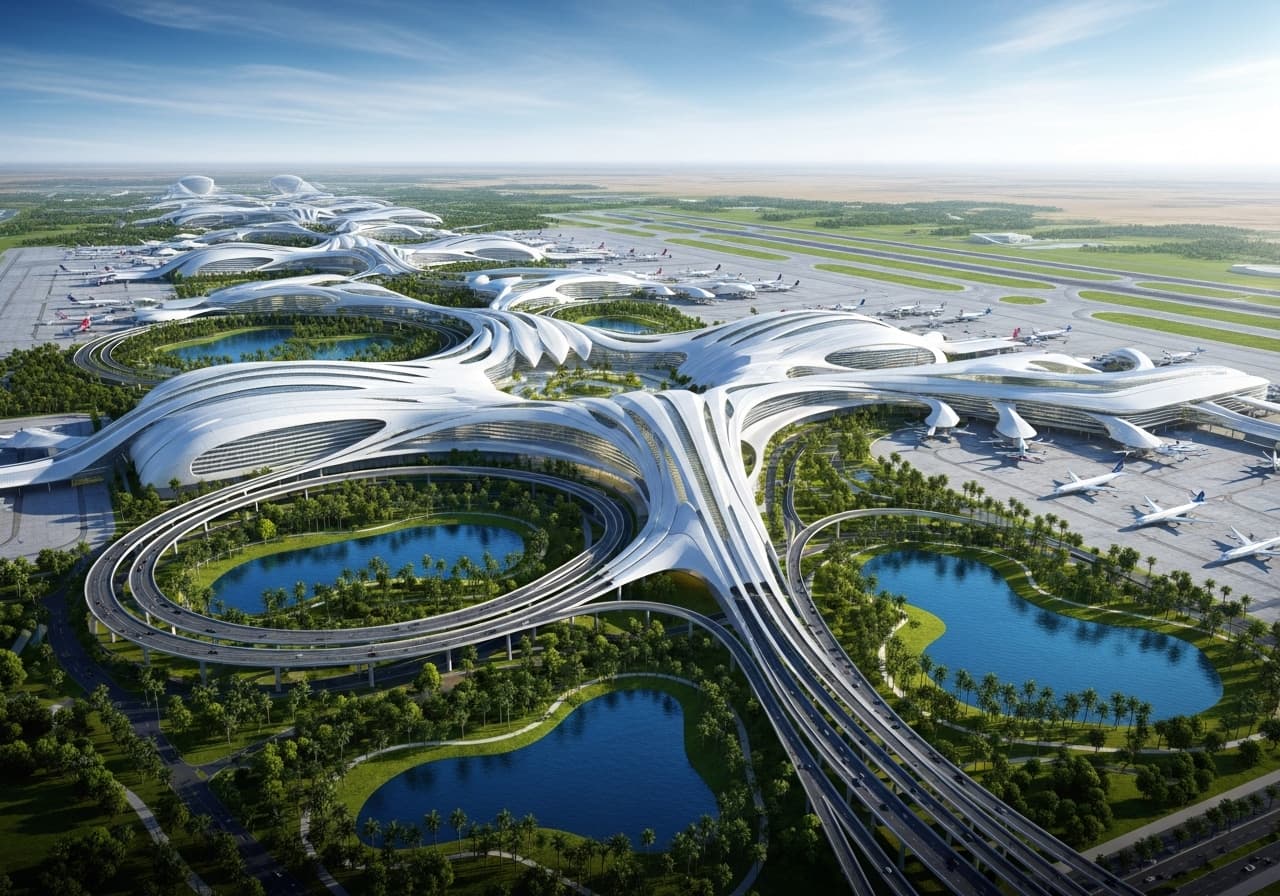 Dubai's Next Real Estate Gold Rush Is Fueled by a Giant Airport in the Desert.