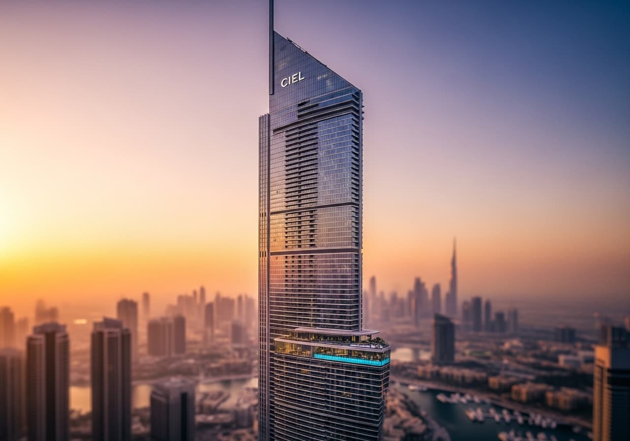Dubai's Ciel Tower Just Opened Its Doors in 2025 and Claimed the Title of World's Tallest Hotel